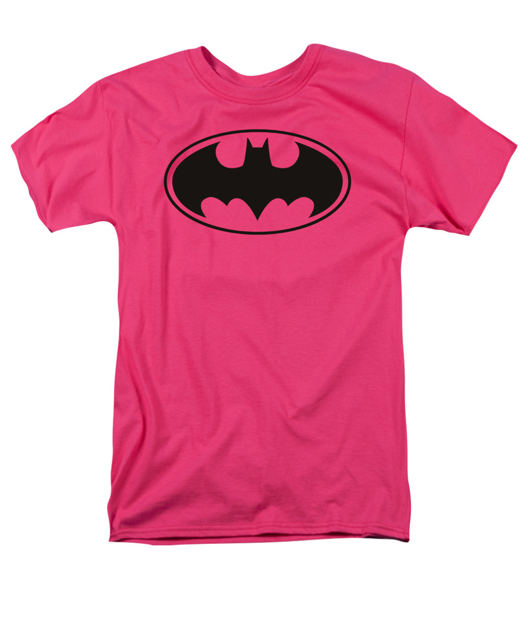 Batman T-Shirt-Pink Bat-NerdKungFu,Plus Size Batman t shirt