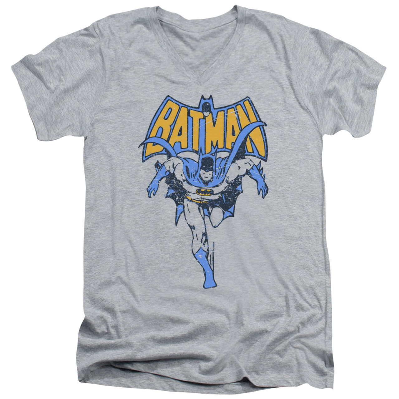 Batman T-Shirt - V Neck - Vintage Run