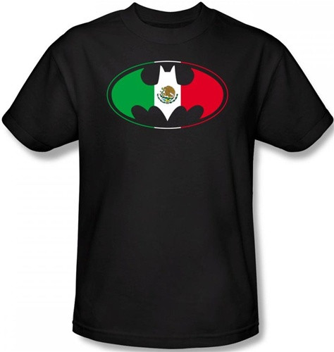 Batman T-Shirt-Mexican Flag Logo