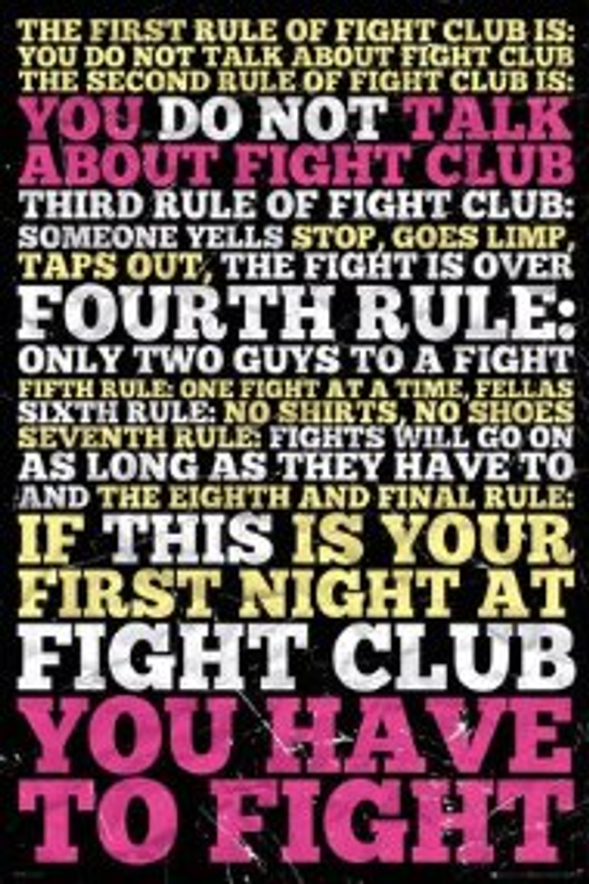 fight club poster quotes