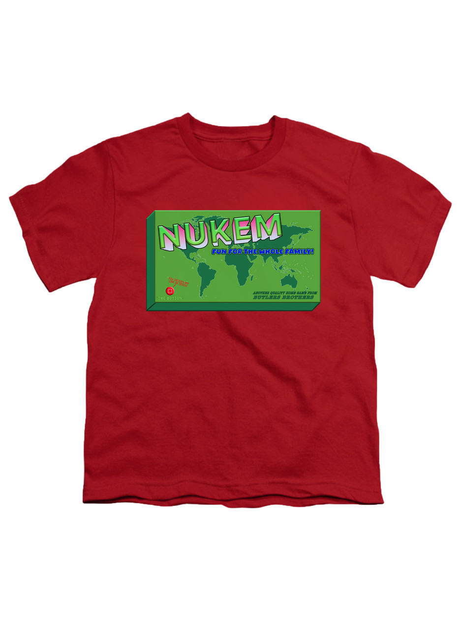 Image for Nukem the Board Game Youth/Toddler T-Shirt on Red