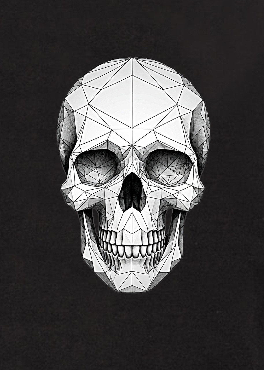 Geometric Skull T-Shirt