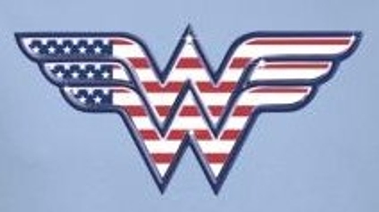 Purse Strap - Wonder Woman Logo Stripe Stars Red Gold Blue White