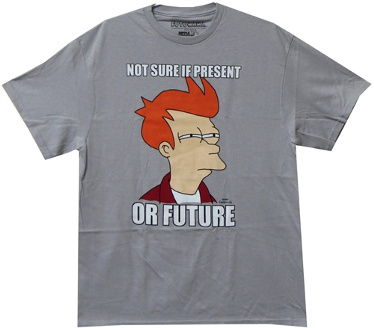 Udløbet God følelse lidelse Futurama T-Shirt - Fry Not Sure if Present or Future