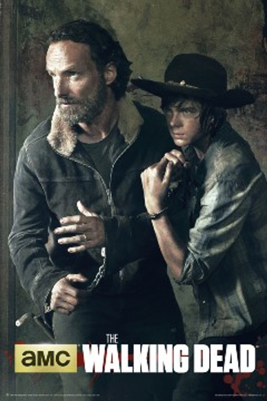Walking Dead Poster - Season 5 Rick & Carl - NerdKungFu