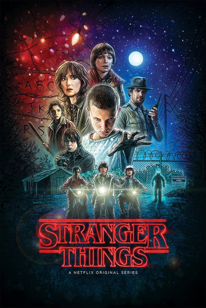Poster Stranger Things Saison 2 - Format 61 X 91,5 Cm (24 X 36 Pouces) - Impression Satinée - Décoration Murale Fan Série