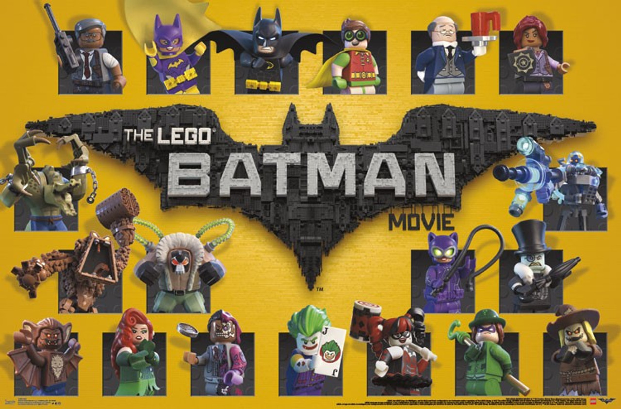 Lego Batman Poster - Grid - NerdKungFu