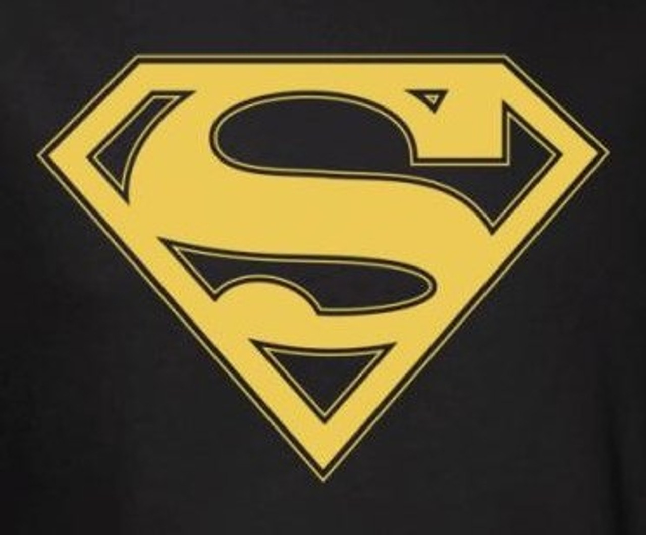 New! Superman Logo Girls T-Shirt Black | eBay