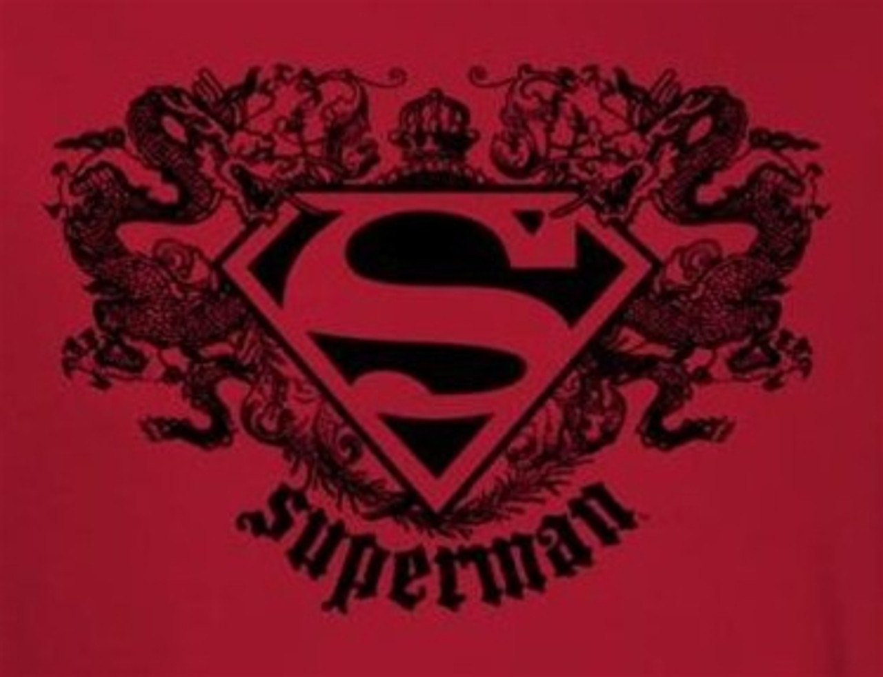 Superman T Shirt Dragon Logo