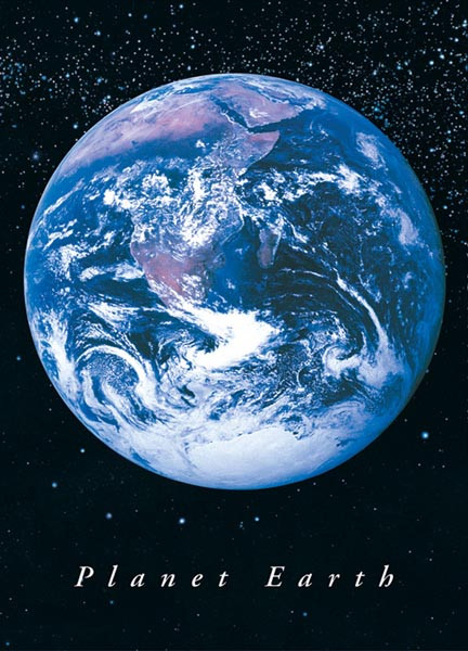 planet earth poster