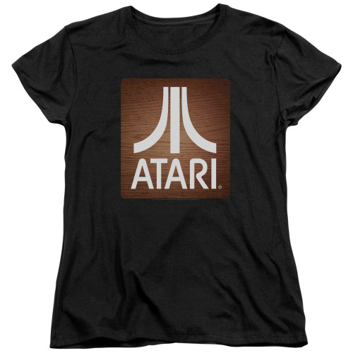 Image for Atari Womans T-Shirt - Classic Wood Square