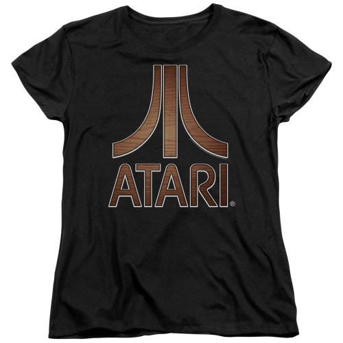 Image for Atari Womans T-Shirt - Wood Logo