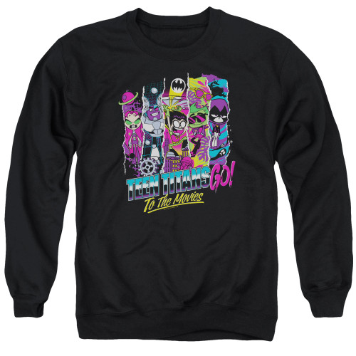 Image for Teen Titans Go! Crewneck - Go to the Movies Logo