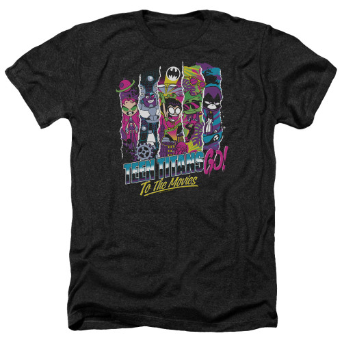 Image for Teen Titans Go! Heather T-Shirt - Go to the Movies Logo