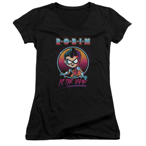 Image for Teen Titans Go! Girls V Neck T-Shirt - Go to the Movies Robin
