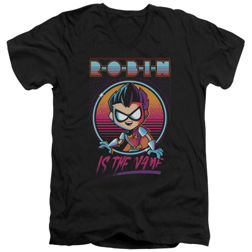 Image for Teen Titans Go! V-Neck T-Shirt - Go to the Movies Robin