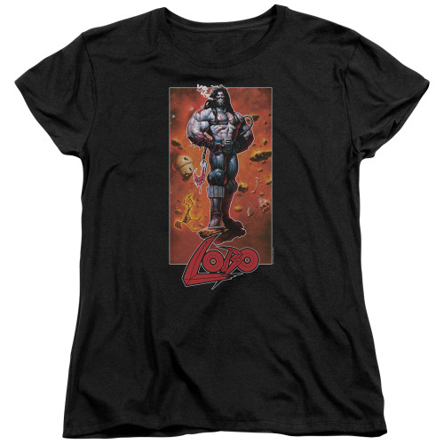 Image for Lobo Woman's T-Shirt - Rock Pose