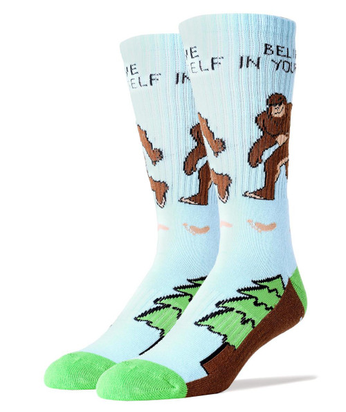 Image for Bigfoot Believe in Yourself Socks