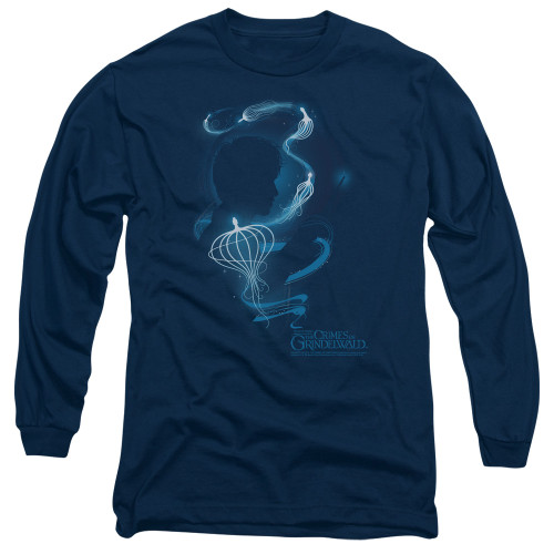 Image for Fantastic Beasts: the Crimes of Grindelwald Long Sleeve Shirt - Newt Silhouette