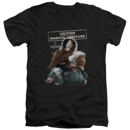 Image for Fantastic Beasts: the Crimes of Grindelwald V Neck T-Shirt - Cuddle Puddle