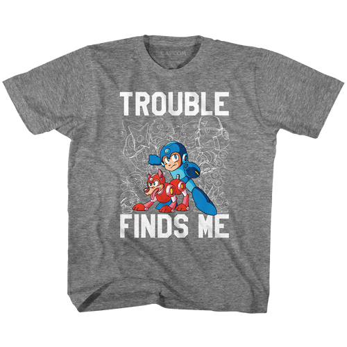 Image for Mega Man Trouble Youth T-Shirt