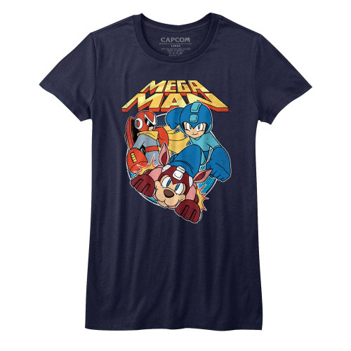 Image for Mega Man Girls T-Shirt - Flat Colors