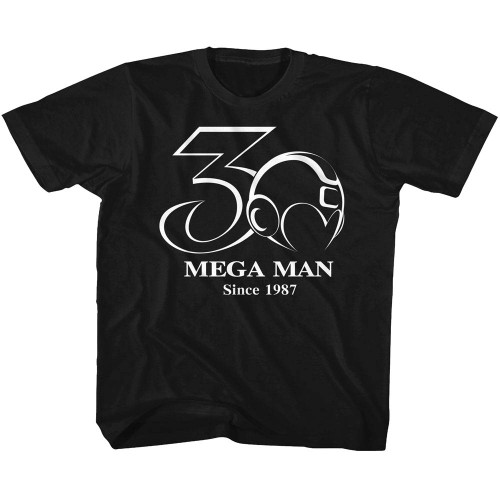 Image for Mega Man 30th BW Youth T-Shirt