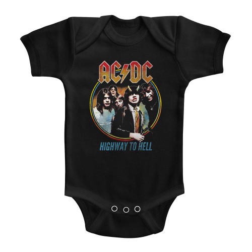 Image for AC/DC Highway to Hell Tricolor Infant Baby Creeper