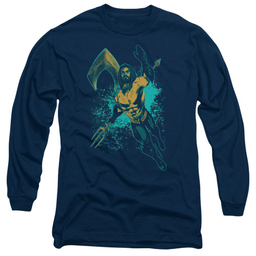 Image for Aquaman Movie Long Sleeve Shirt - Make a Splash