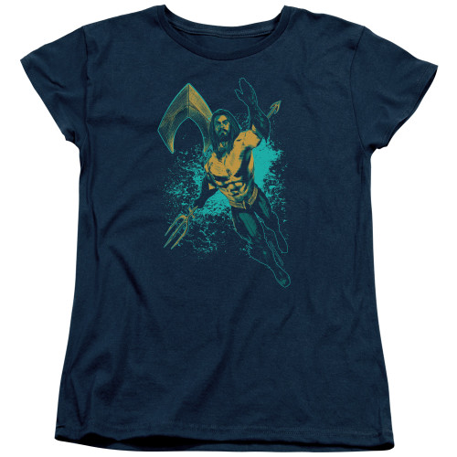 Image for Aquaman Movie Womans T-Shirt - Make a Splash