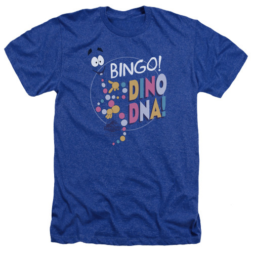Image for Jurassic Park Heather T-Shirt - Bingo Dino DNA