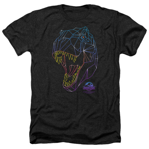 Image for Jurassic Park Heather T-Shirt - Neon T-Rex
