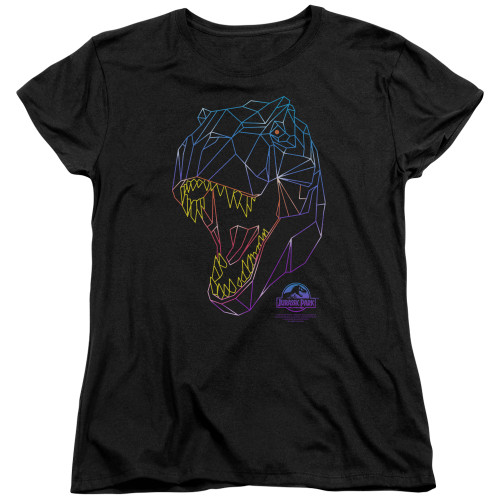 Image for Jurassic Park Womans T-Shirt - Neon T-Rex