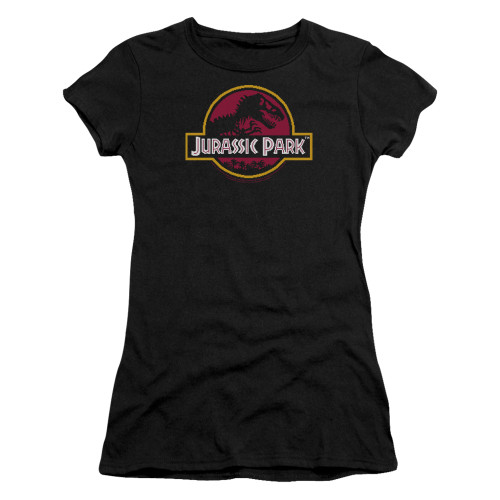 Image for Jurassic Park Girls T-Shirt - 8-Bit Logo