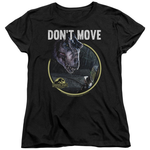 Image for Jurassic Park Womans T-Shirt - Don't Move