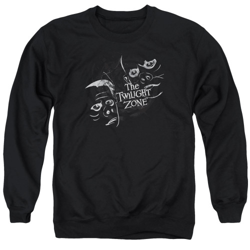 Image for The Twilight Zone Crewneck - Strange Faces