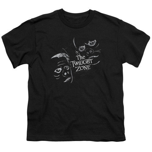 Image for The Twilight Zone Youth T-Shirt - Strange Faces