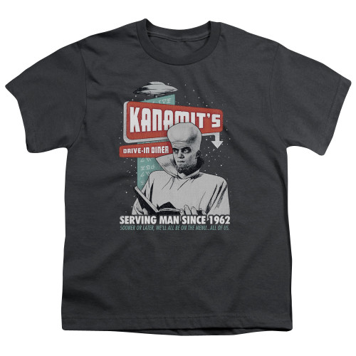 Image for The Twilight Zone Youth T-Shirt - Kanamits Diner