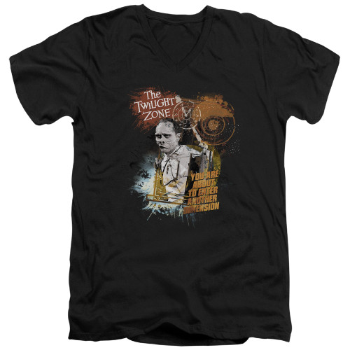 Image for The Twilight Zone T-Shirt - V Neck - Enter at Your Own Risk
