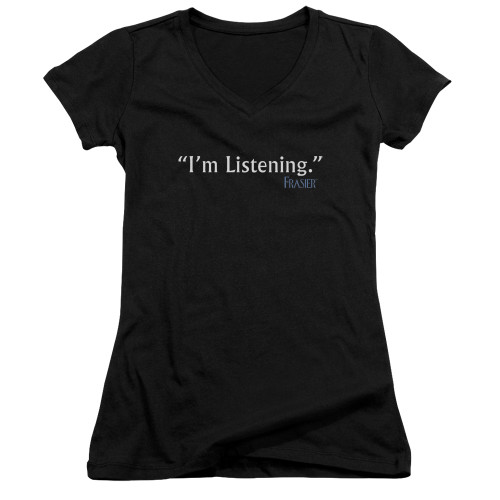 Image for Frasier Girls V Neck T-Shirt - I'm Listening