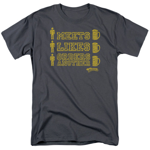 Image for Cheers T-Shirt - Man Meets Beer