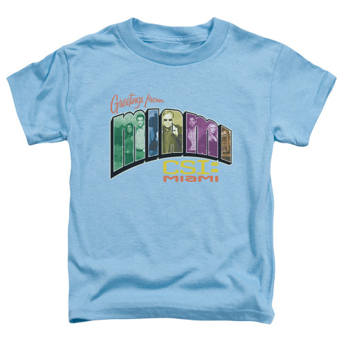 Image for CSI Miami Toddler T-Shirt - Greetings from Miami
