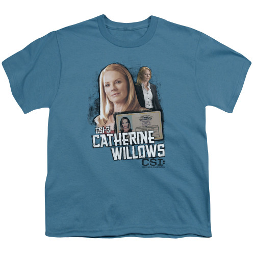Image for CSI Youth T-Shirt - Catherine Willows