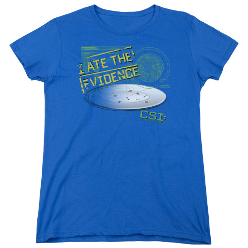 Image for CSI Woman's T-Shirt - I Ate the Evidence
