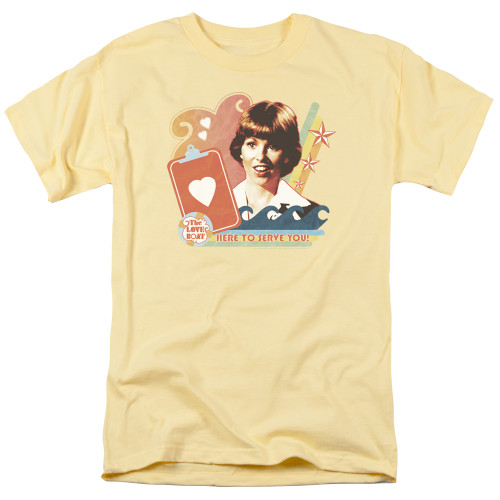 Image for The Love Boat T-Shirt - Here to Serve
