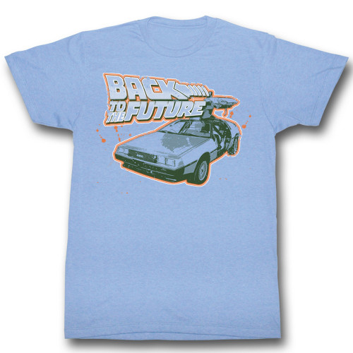 Back to the Future T-Shirt - Blue and Orange