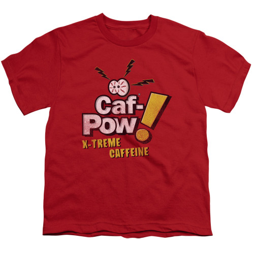 Image for NCIS Youth T-Shirt - Caf-Pow Xtreme Caffiene Logo