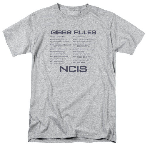 Image for NCIS T-Shirt - Gibbs Rules