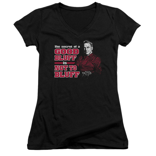 Image for NCIS Girls V Neck T-Shirt - No Bluffing