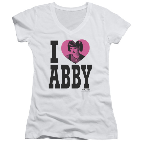 Image for NCIS Girls V Neck T-Shirt - I Heart Abby